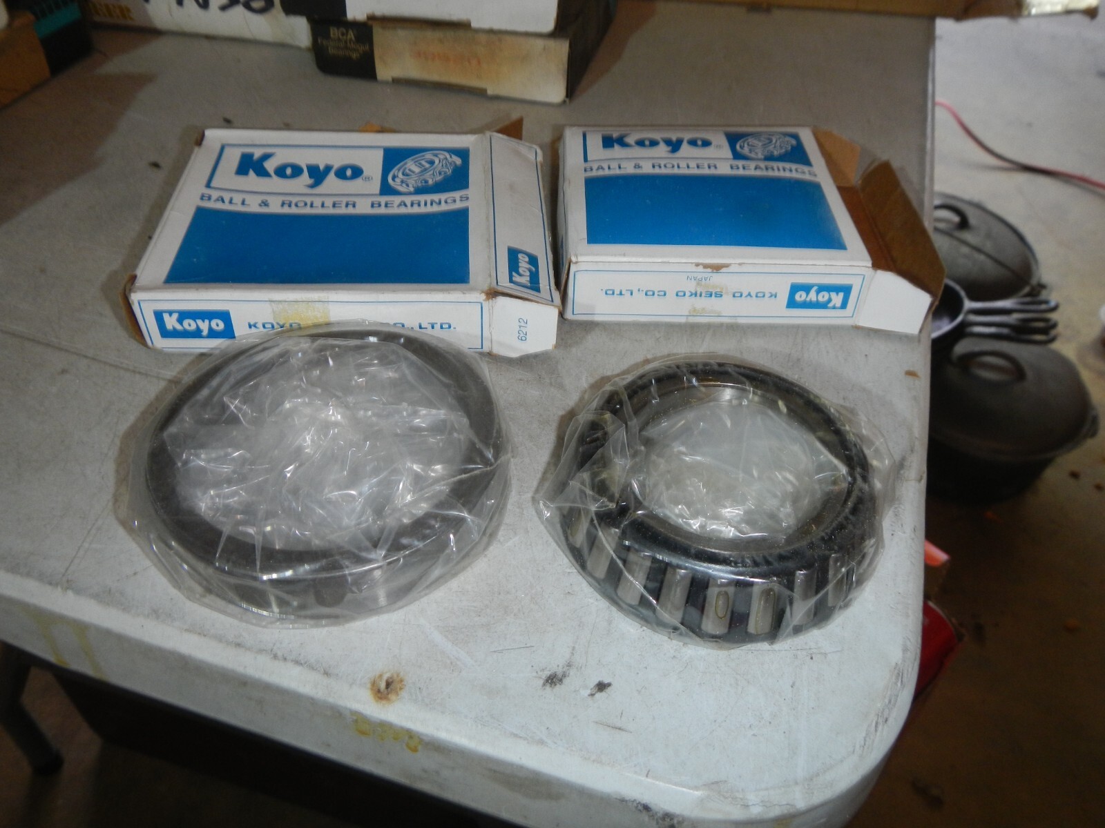 SET OF KOYO 6212 BEARING & 6211 RACE MADE IN JAPAN NEW