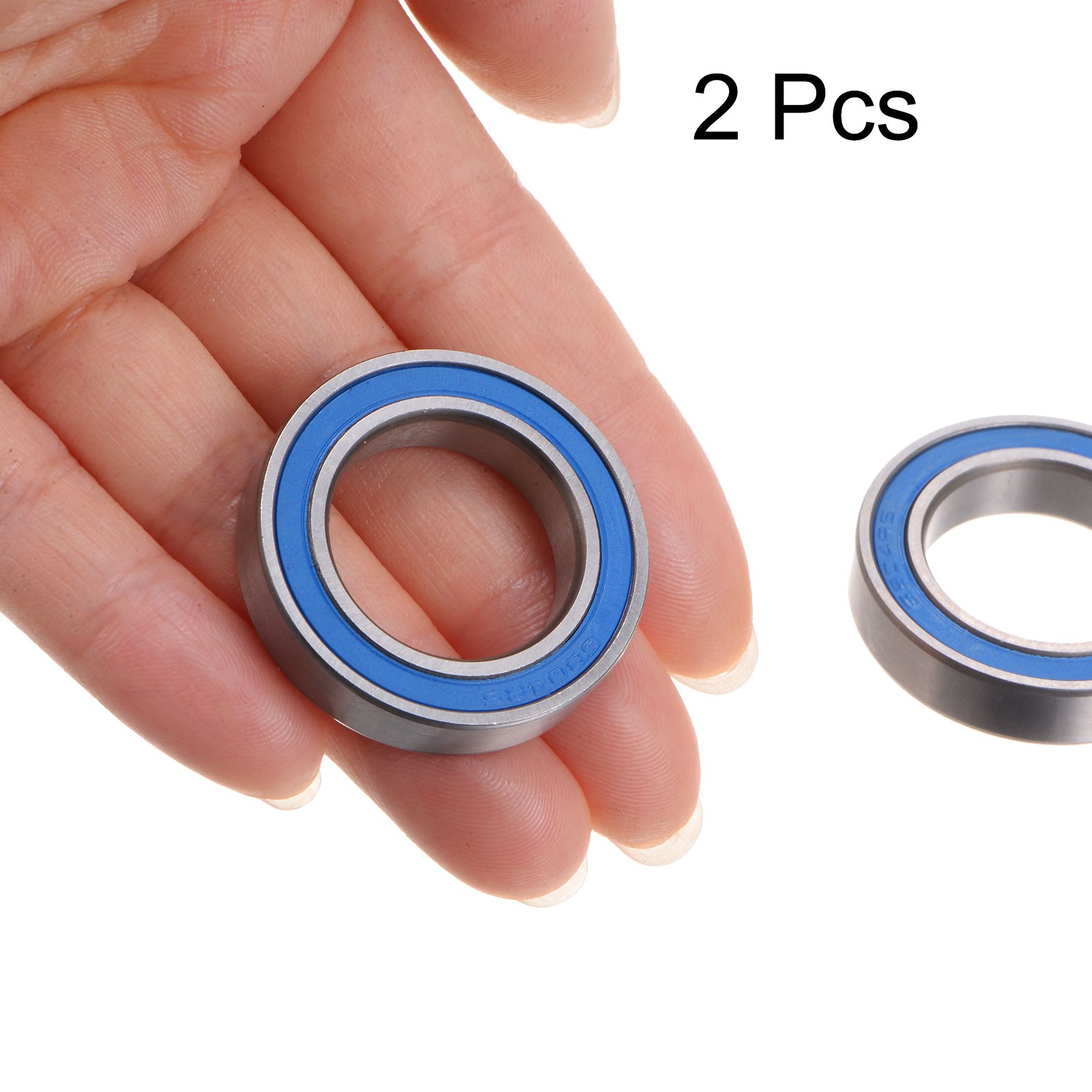 2 x 6804-2RS Deep Groove Ball Bearings 20x32x7mm Rubber Sealed Bearings