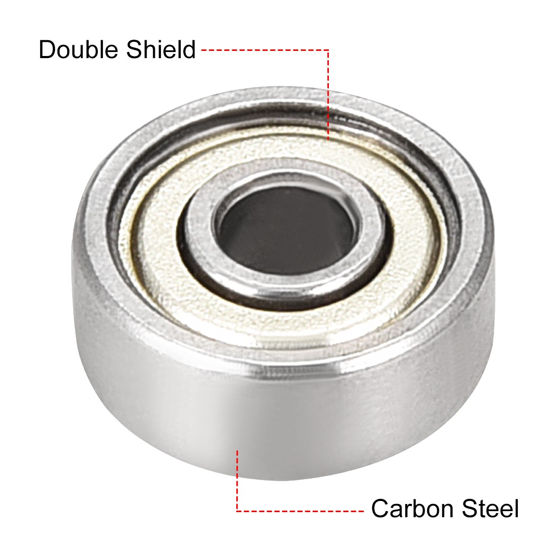 10pcs Deep Groove Ball Bearing 624ZZ Double Shield 4mm x 13mm x 5mm Carbon Steel