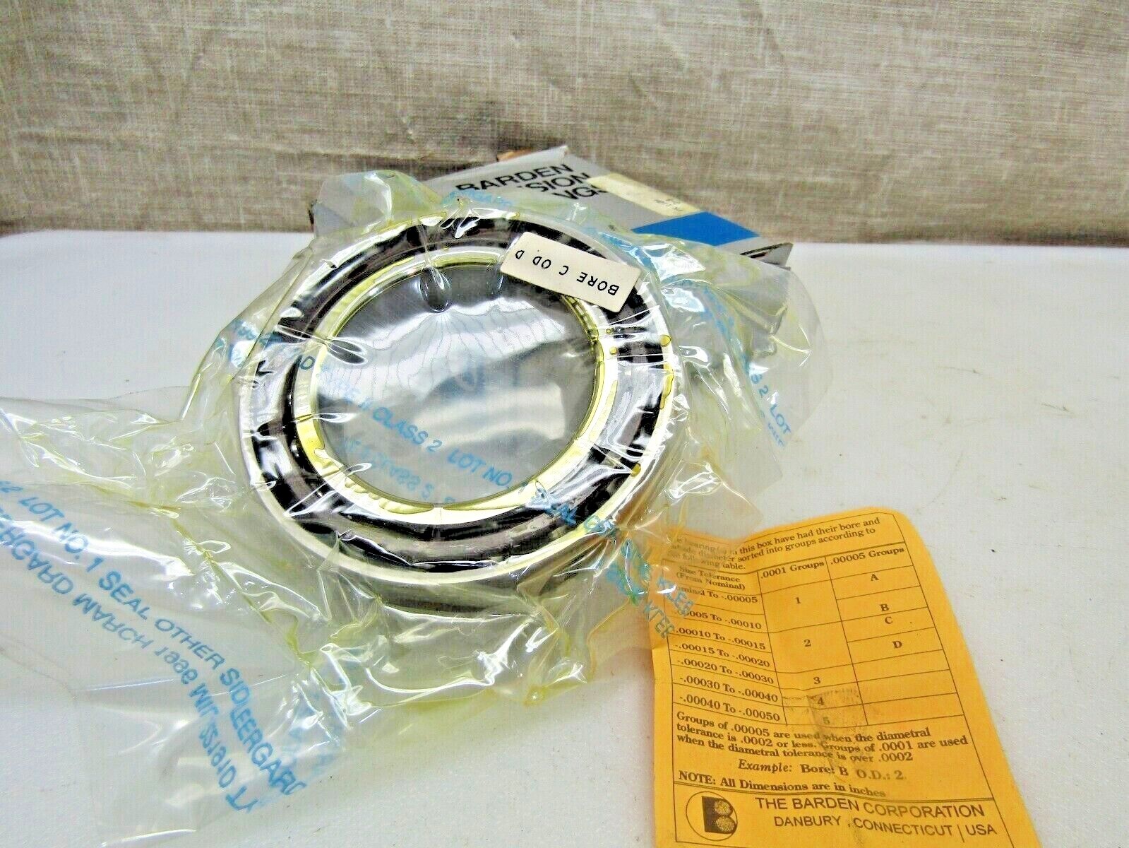 Barden 110H 50mm X 80mm X 16mm Precision Angular Contact Bearing