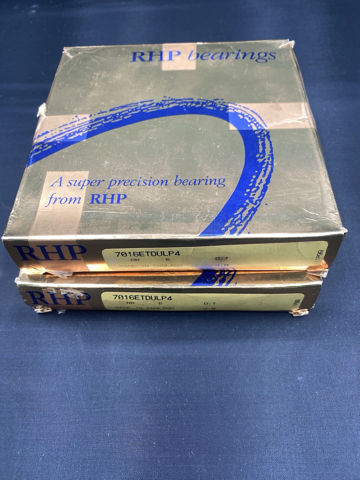 NOS RHP 7016ETDULP4 Bearing 80x125x22 mm 7016 1 Pair B1
