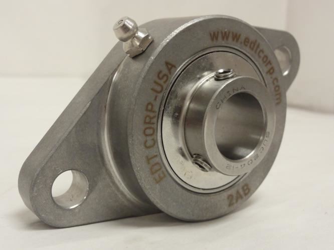 206096 New In Box; EDT 4Y2AB8-12GX Flange Bearing; SS; 3/4″ID; 2-Bolt