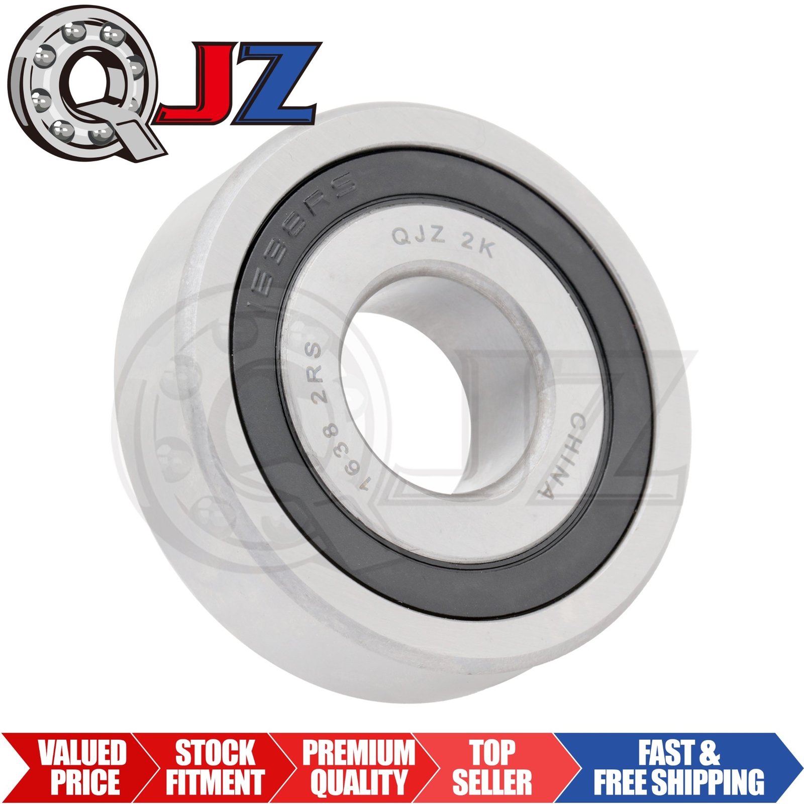 [Qty.1] New 1638-2RS Radial/Deep Groove Bearing [0.75″ ID x 2.0″ OD x 0.5625″ W]