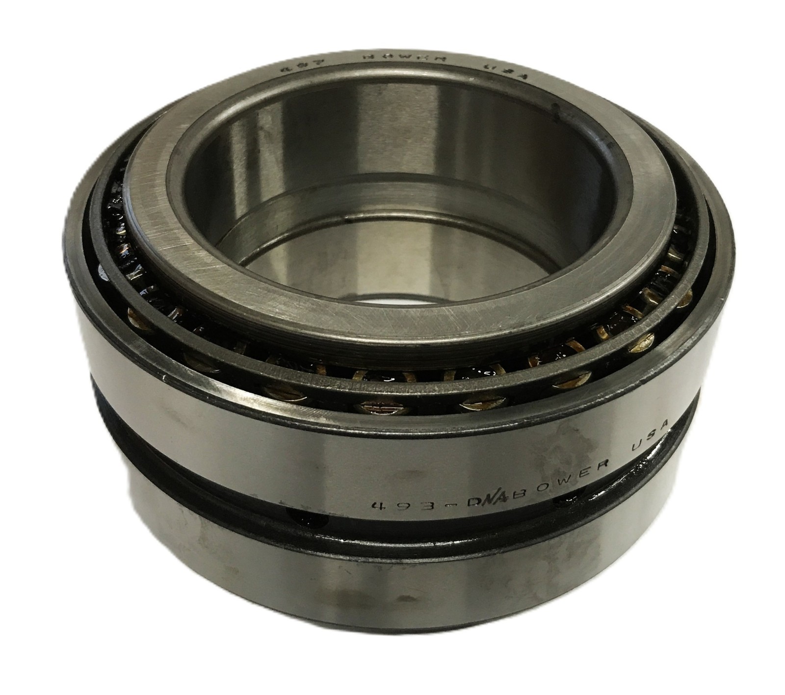 Bower Tapered Roller Bearing 2-Cone and Double Cup Assembly 497/493D-NA NOS