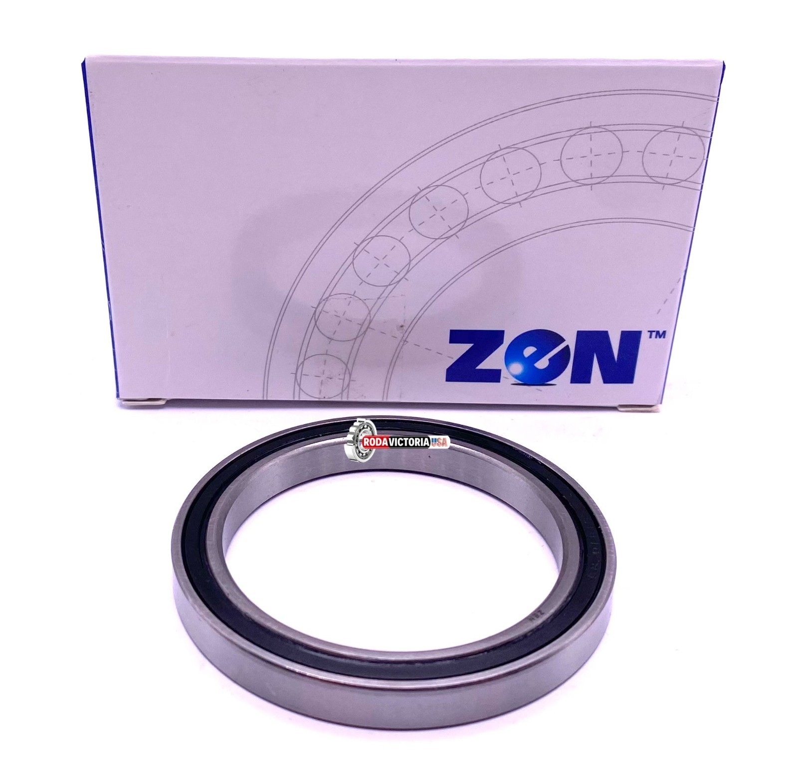 ZEN 6810 2RS Deep Groove Ball Bearing, Rubber Sealed 61810 50x65x7 mm