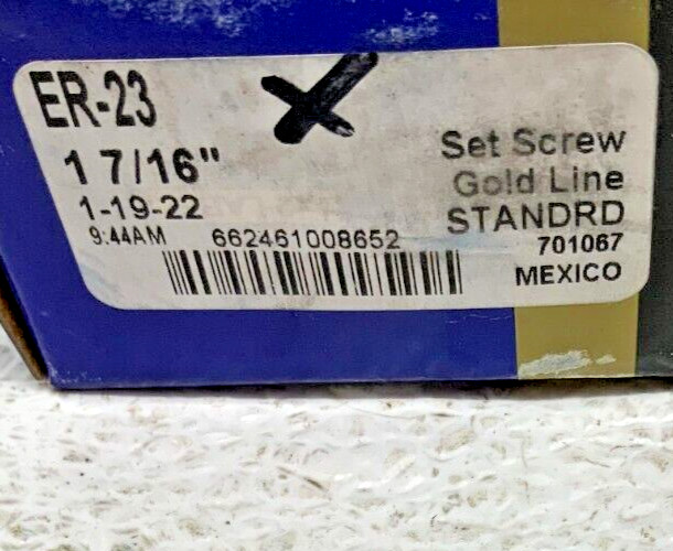 NEW Lot of 2 SealMaster ER-23 1-7/16″ Bore Set Screw Ball Insert Bearing 242F
