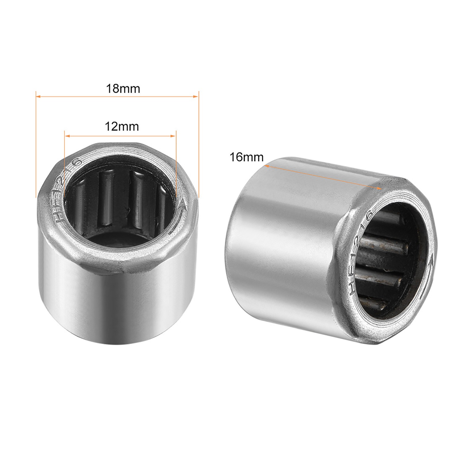 HF1216 needle bearings and bearing mode, 12mm bore 18mm outer diameter