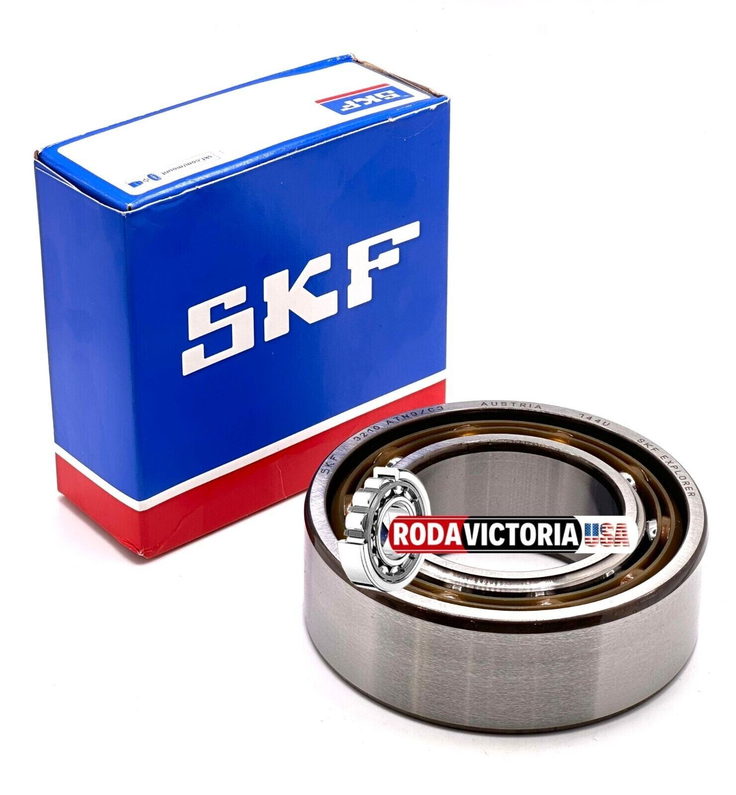 SKF 3210 ATN9C3 Angular Contact Ball Bearings 50x90x30.2mm 5210ATN9 OPEN NO SEAL