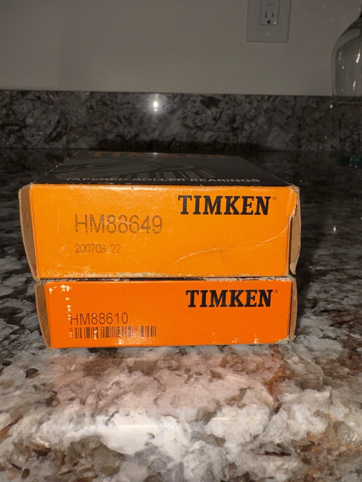 Timken HM88649 HM88610 Tapered Roller Bearings Set of 2 MPN Model Numbers
