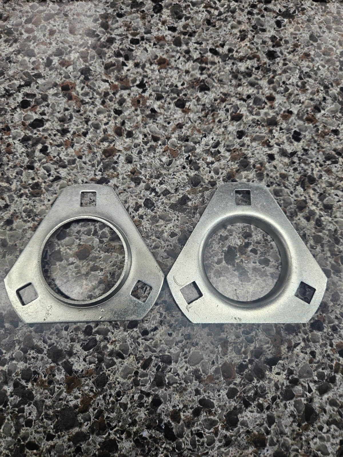 BEARING PART # 6630376 TRIANGULAR STAMPED STEEL FLANGES (2 PACK)
