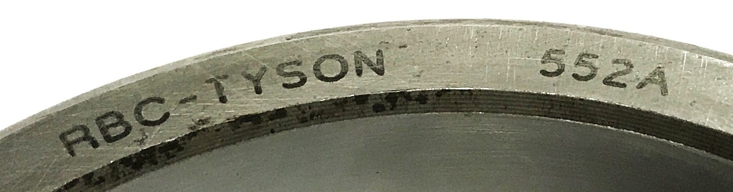 RBC-Tyson Tapered Roller Bearing Cup 552-A [Lot of 2] NOS