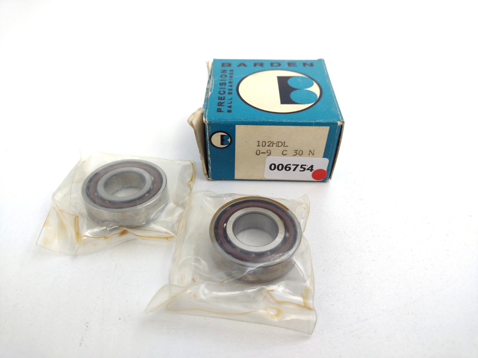 *** Barden 102HDL Angular Contact Bearing 15mm Bore (1 pair)