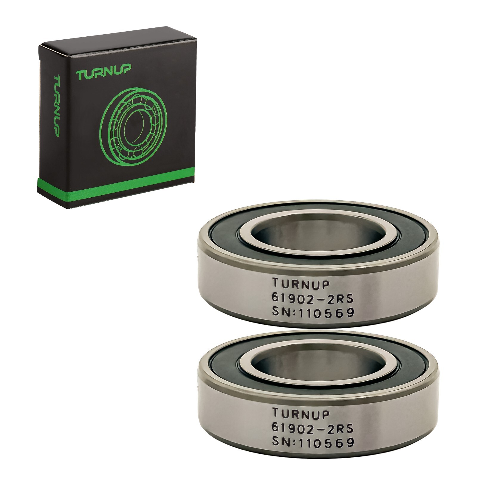 (2 PCS) 6902-2RS, 61902-2RS Ball Bearing 15x28x7mm 6902 2RS Rubber Sealed
