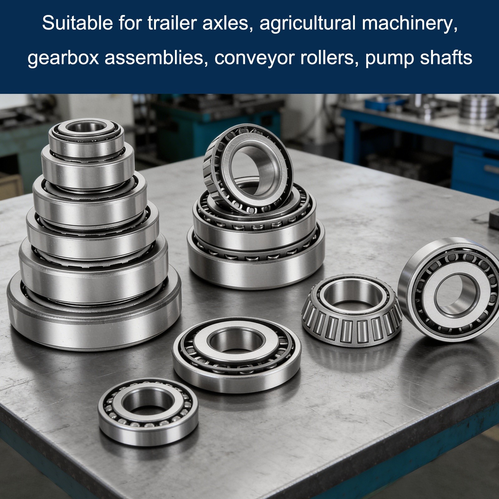 2Sets 25580/25520 Tapered Roller Bearing Cone and Cup, 1.75×3.265×0.9843″