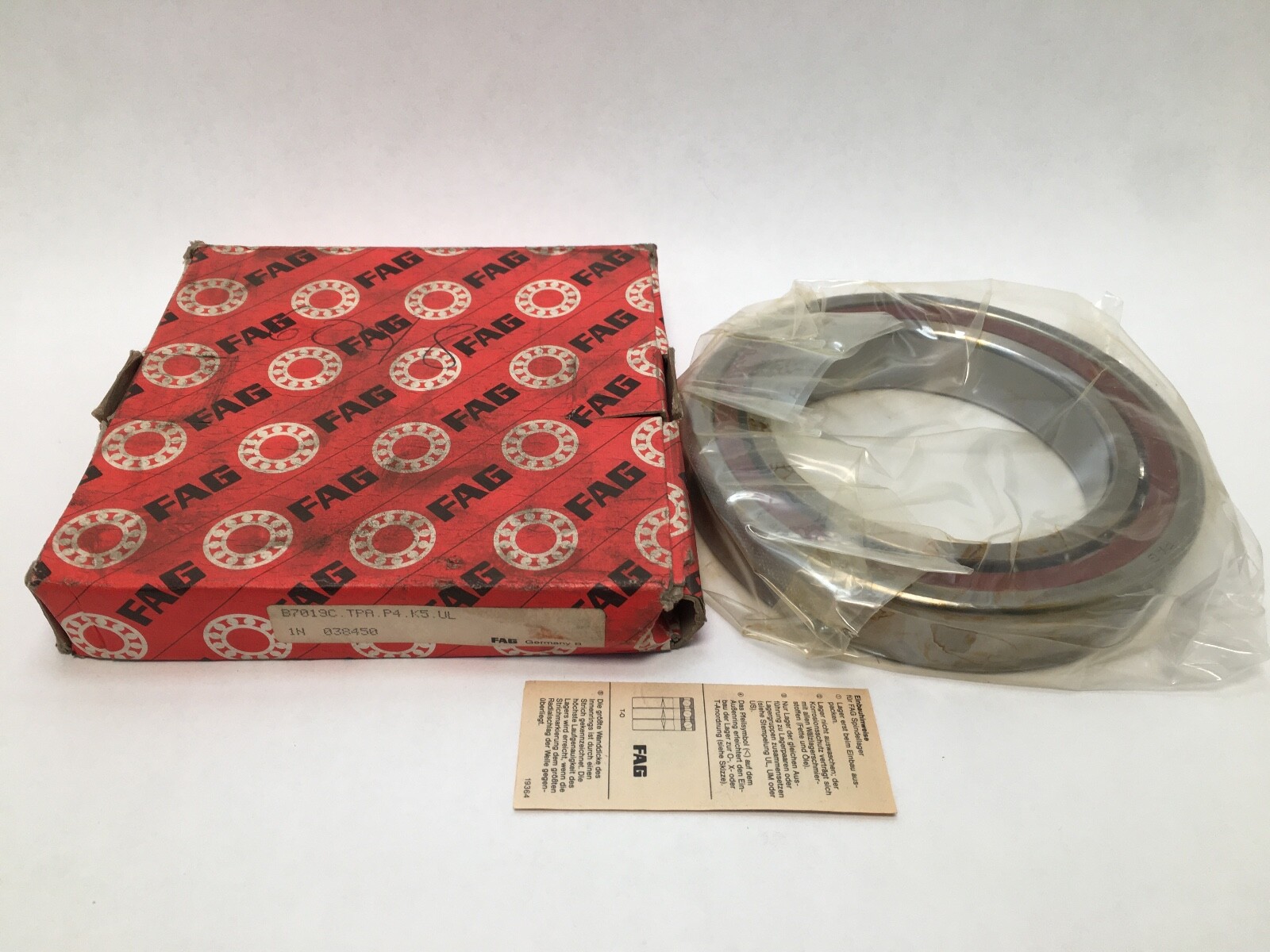 FAG B7019C.TPA.P4S.UL Bearing 95x145x24 mm B7019C B-7019-C-TPA-P4-K5-UL Germany