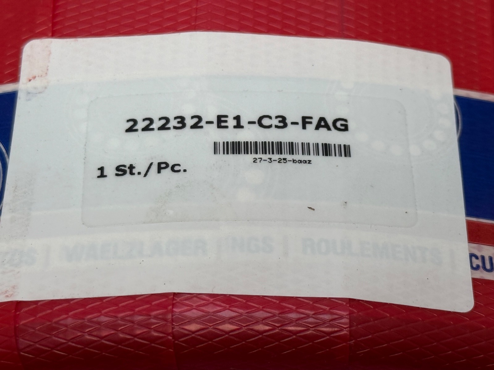 FAG 22232-E1-C3 Spherical Bearing 22232E 22232-E1-C3-W33 160x290x80 mm