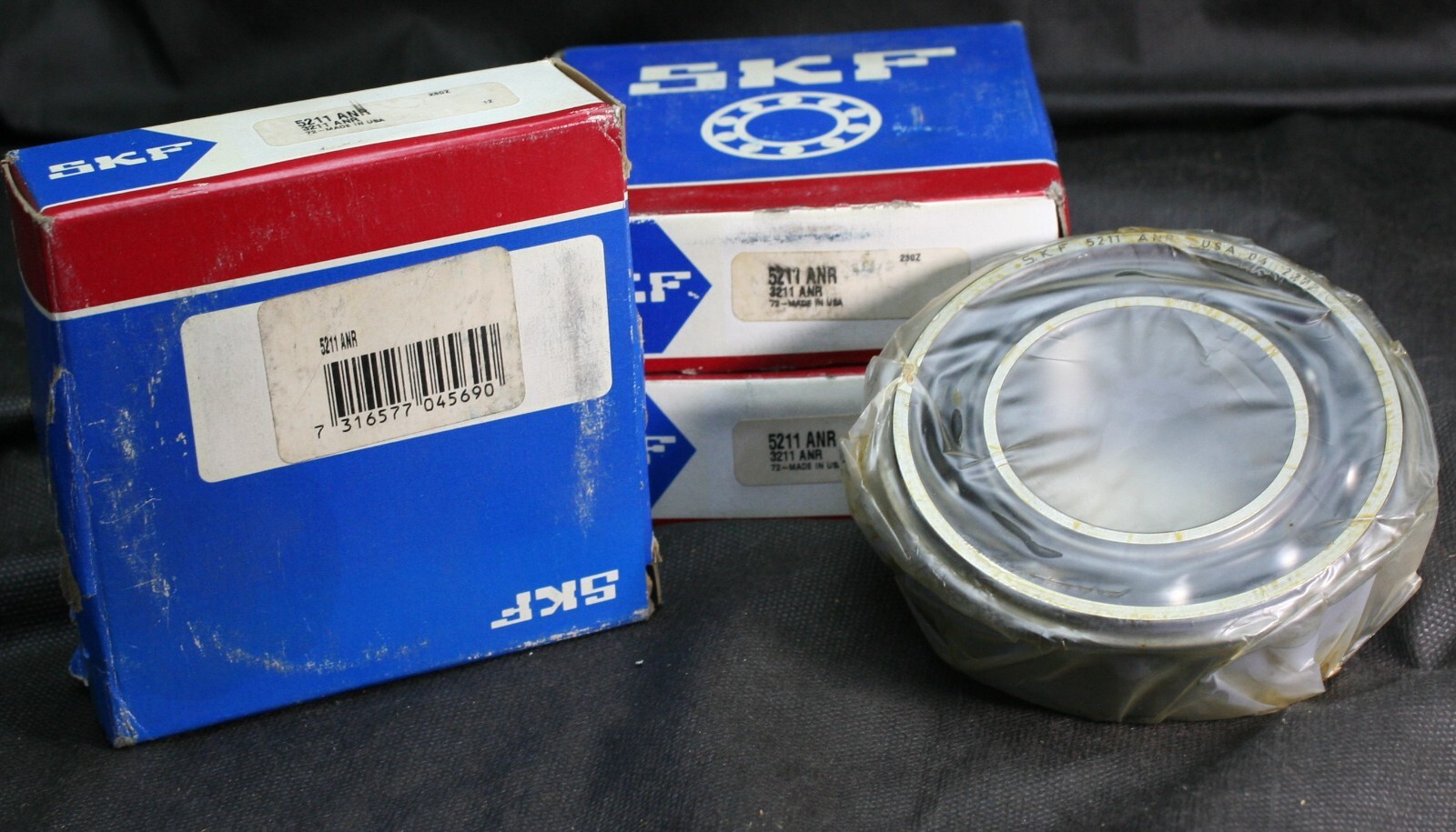 One (1) SKF 3211 ANR Angular Contact Bearing 55MM Bore 5211 ANR USA NEW