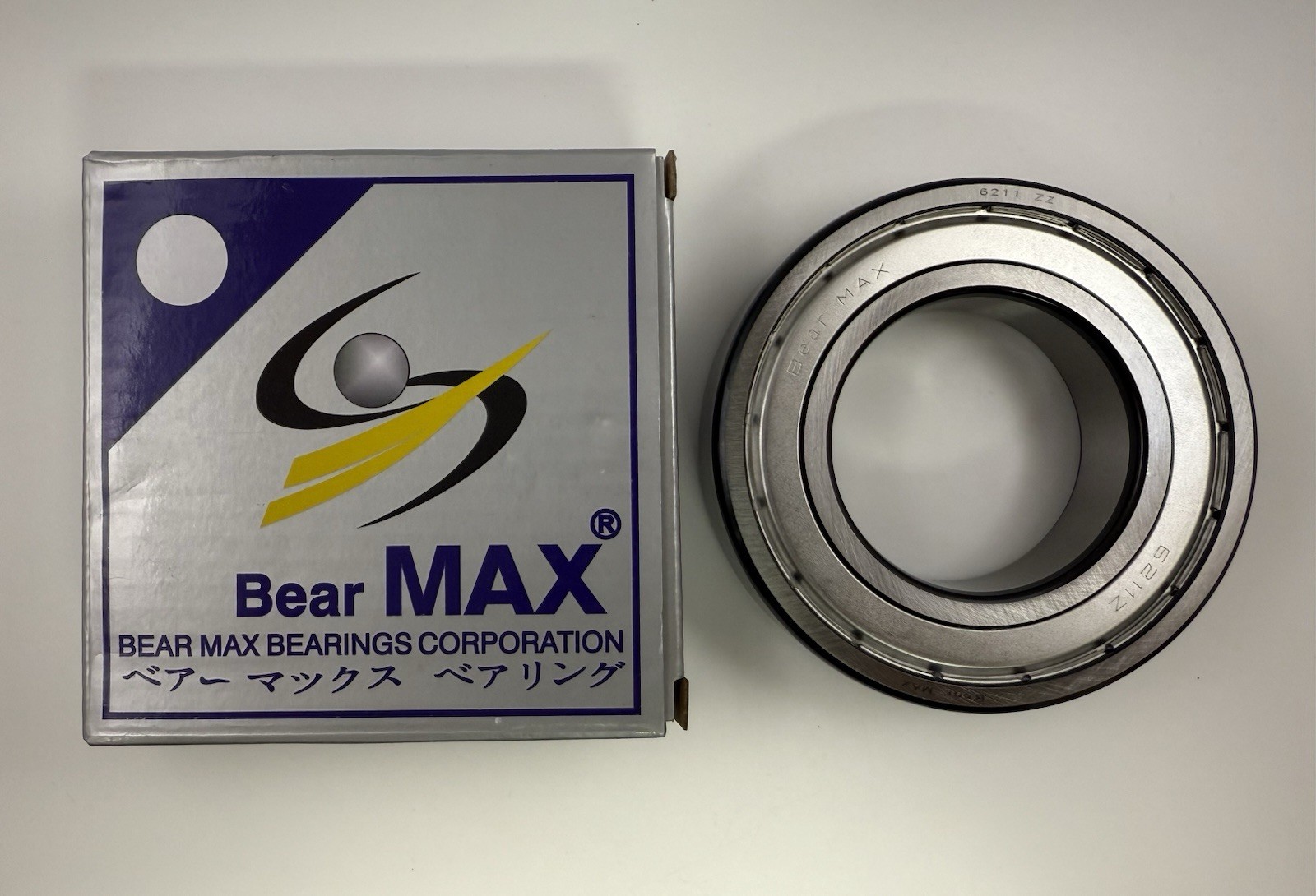 1 pc BearMAX 6211-ZZ EMQ 55x100x21mm Metal Seal Deep Groove Ball Bearings 6211ZZ