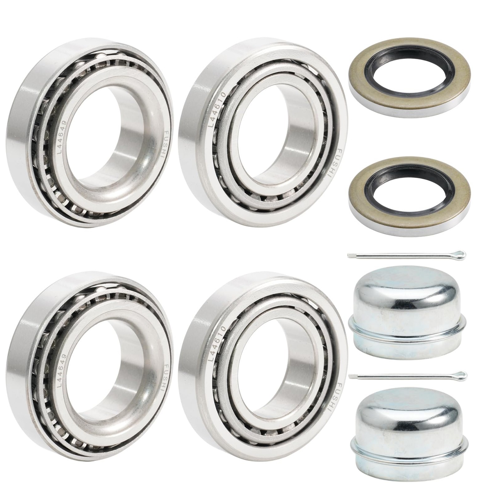 2 Set Fits for 1-1/16” Axles Trailer Wheel Hub Bearings Kit,