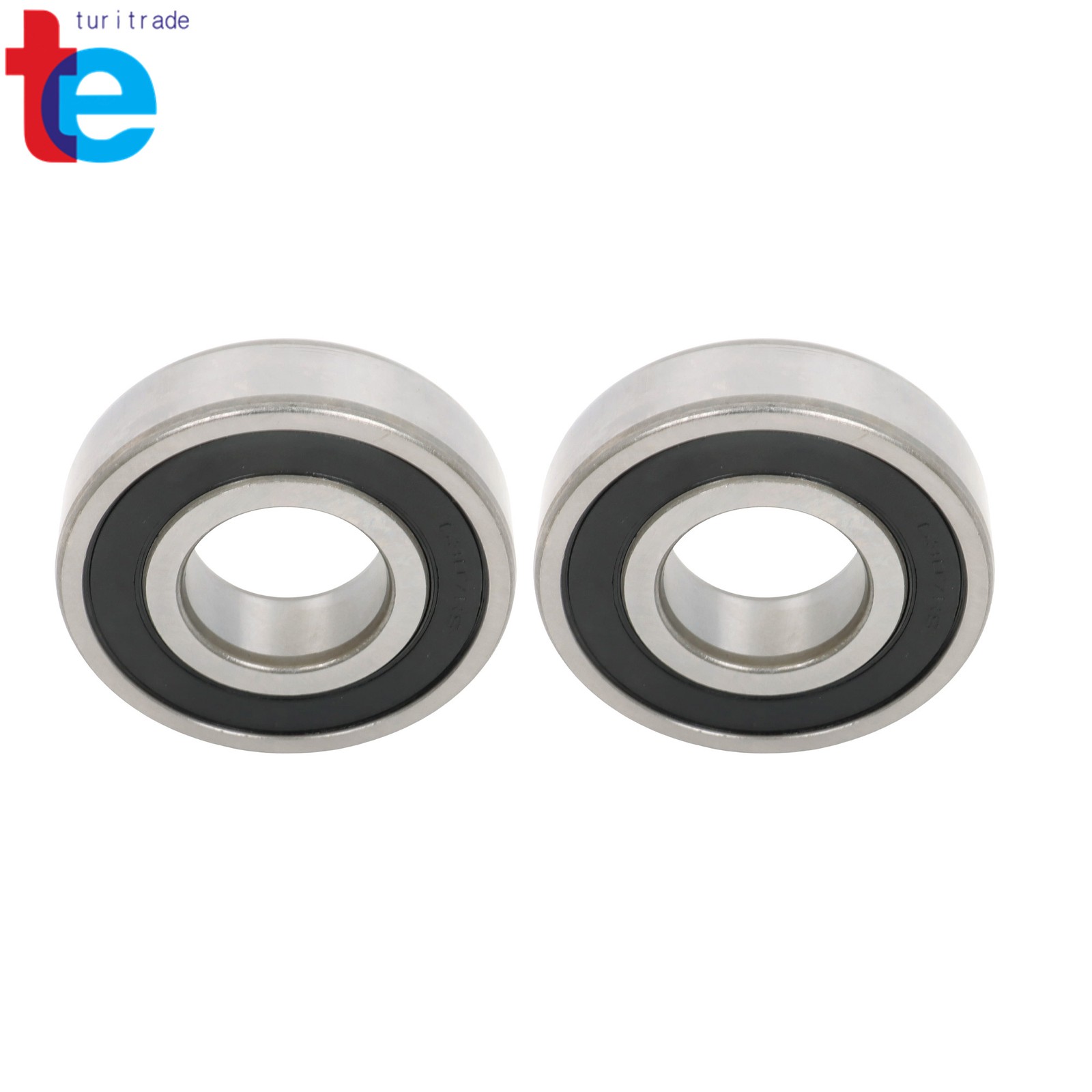 2 Pcs 6307 2RS Bearing 35x80x21mm Deep Groove Double Rubber Sealed Industrial
