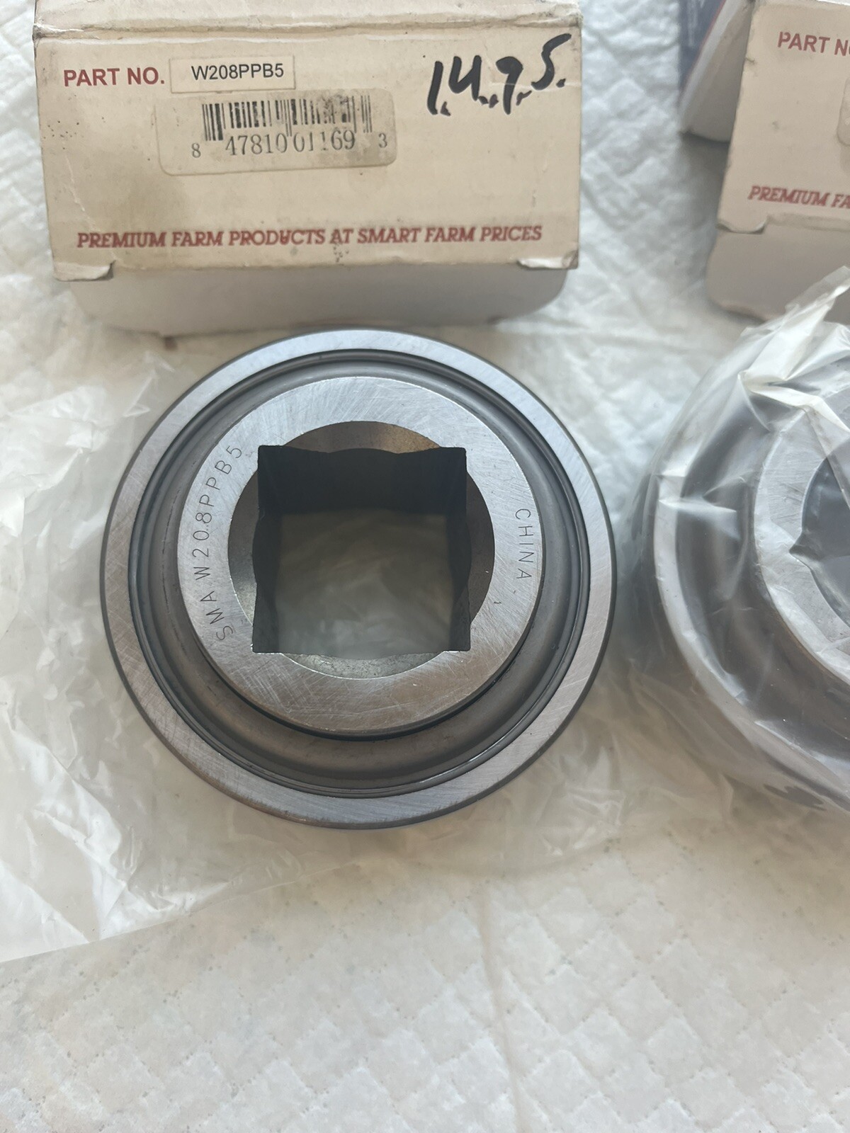 NEW AG SMART SMA W208PPB5 BEARING “LOT OF 2”