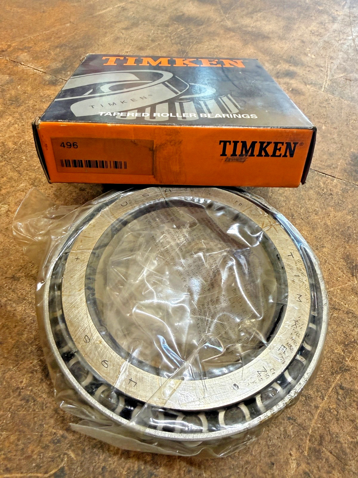 Timken 496 Tapered Roller Bearing Cone 496-20024 (NEW)