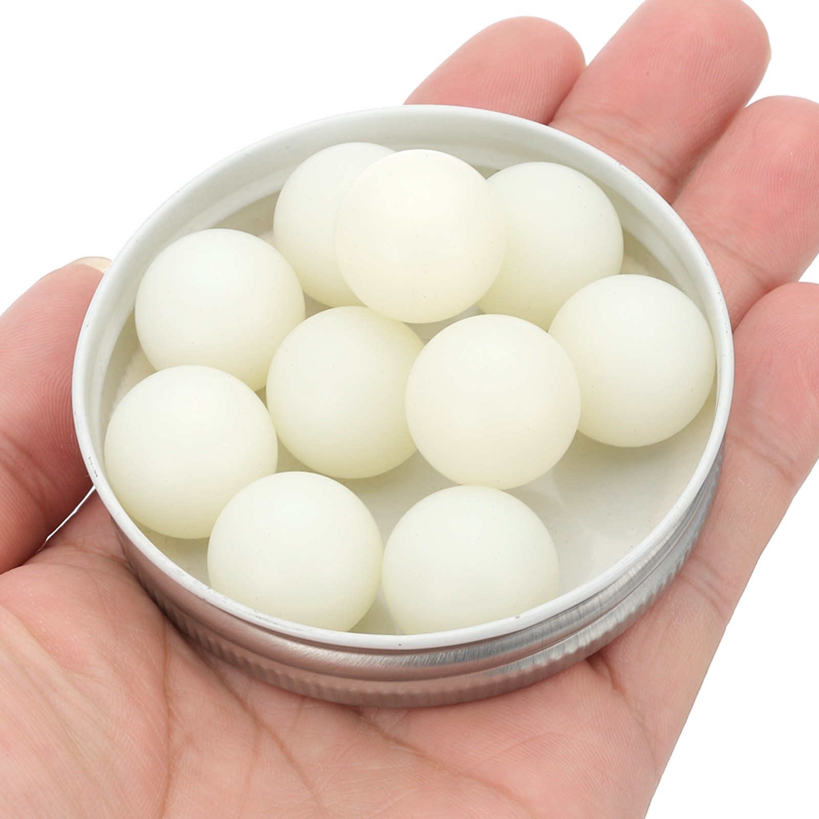 10Pcs Nylon Bearing Balls 3/4″ 19.05mm Polishing Ball, G2 Precision, White