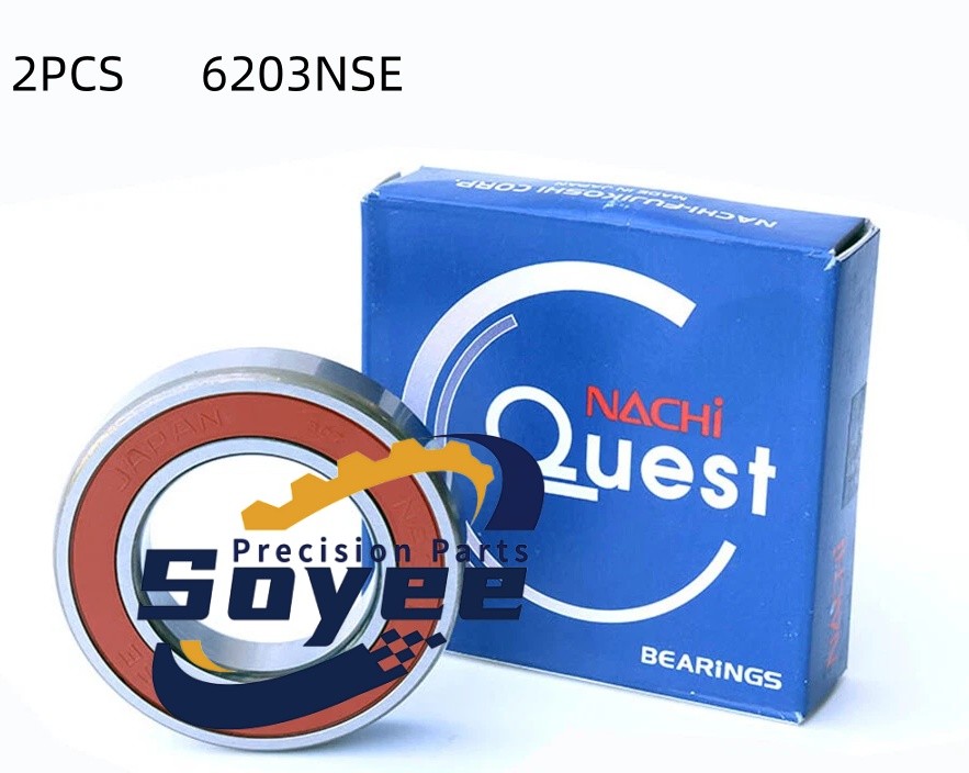 2PCS Brand New NACHI 6203NSE Deep Groove Ball Bearings 17x40x12mm Fast ship