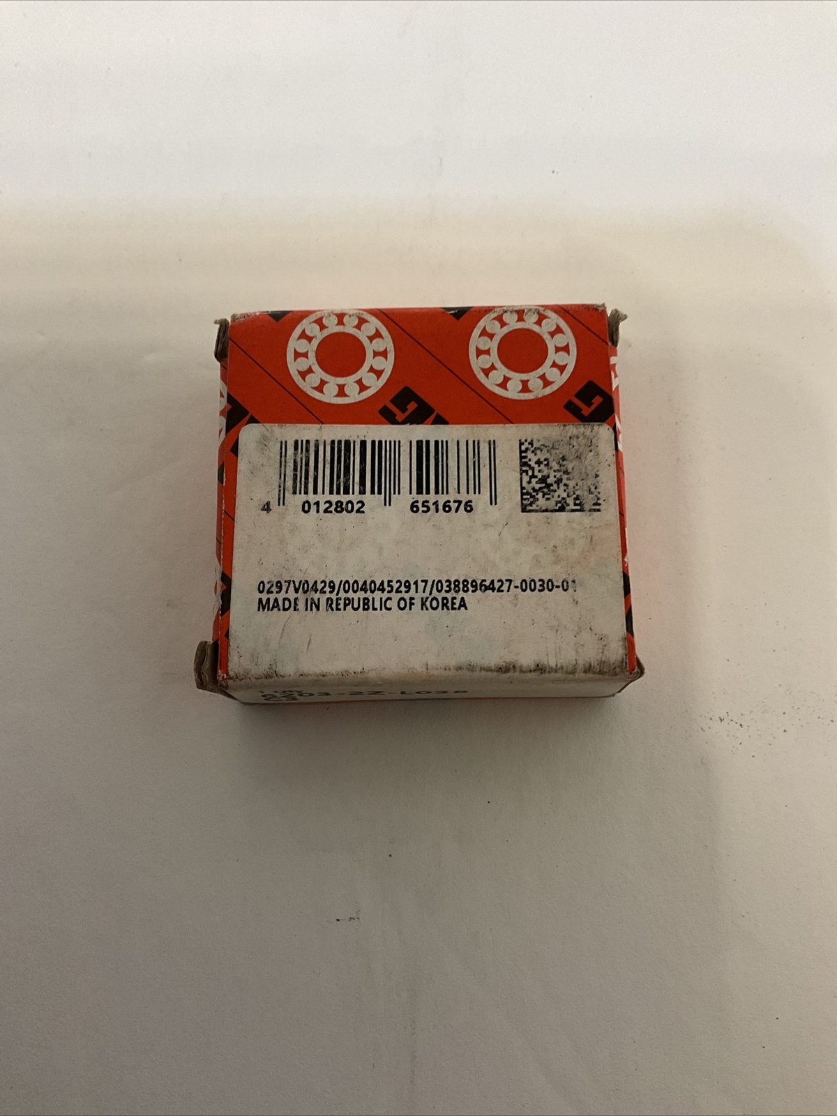 FAG 6203-2Z-L038-C3 Deep Groove Ball Bearing 40MM x 17MM x 12MM Steel Shielded