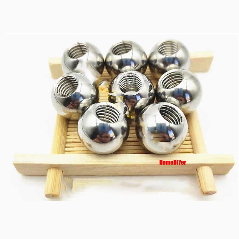 Stainless Steel Blind Hole Ball With Thread M2-M12 Drilling Balls Dia 5mm~30mm