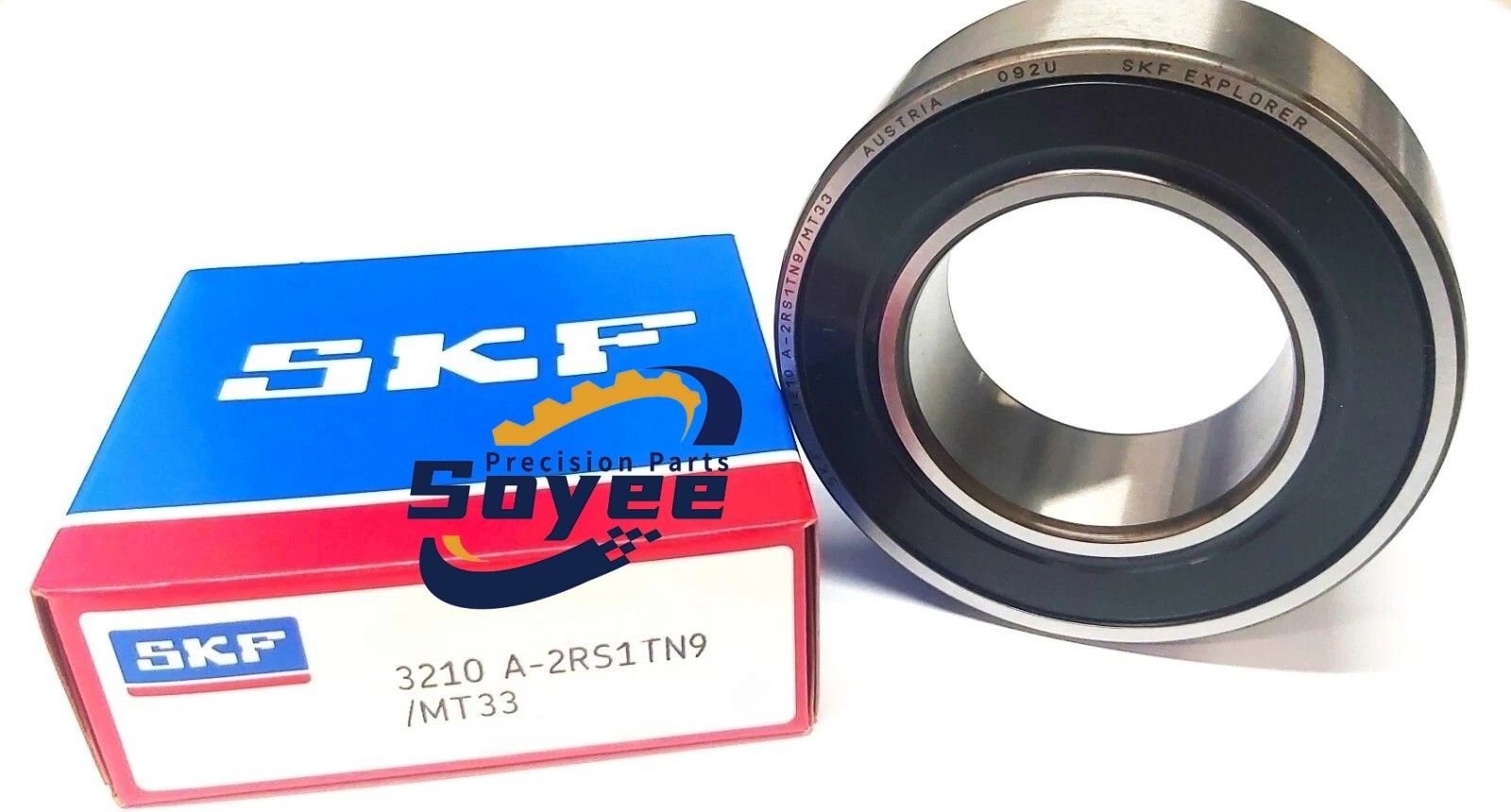 1PCS New SKF 3210 A-2RS1TN9/MT33 Double Row Angular Contact Bearing 50x90x30.2mm