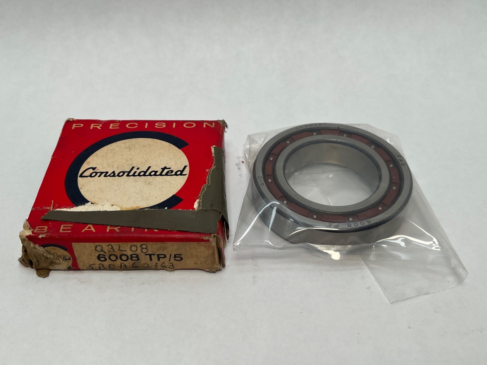 FAG 6008.T.P5 Bearing 40x68x15 mm 6008-T-P5 ABEC5 Germany