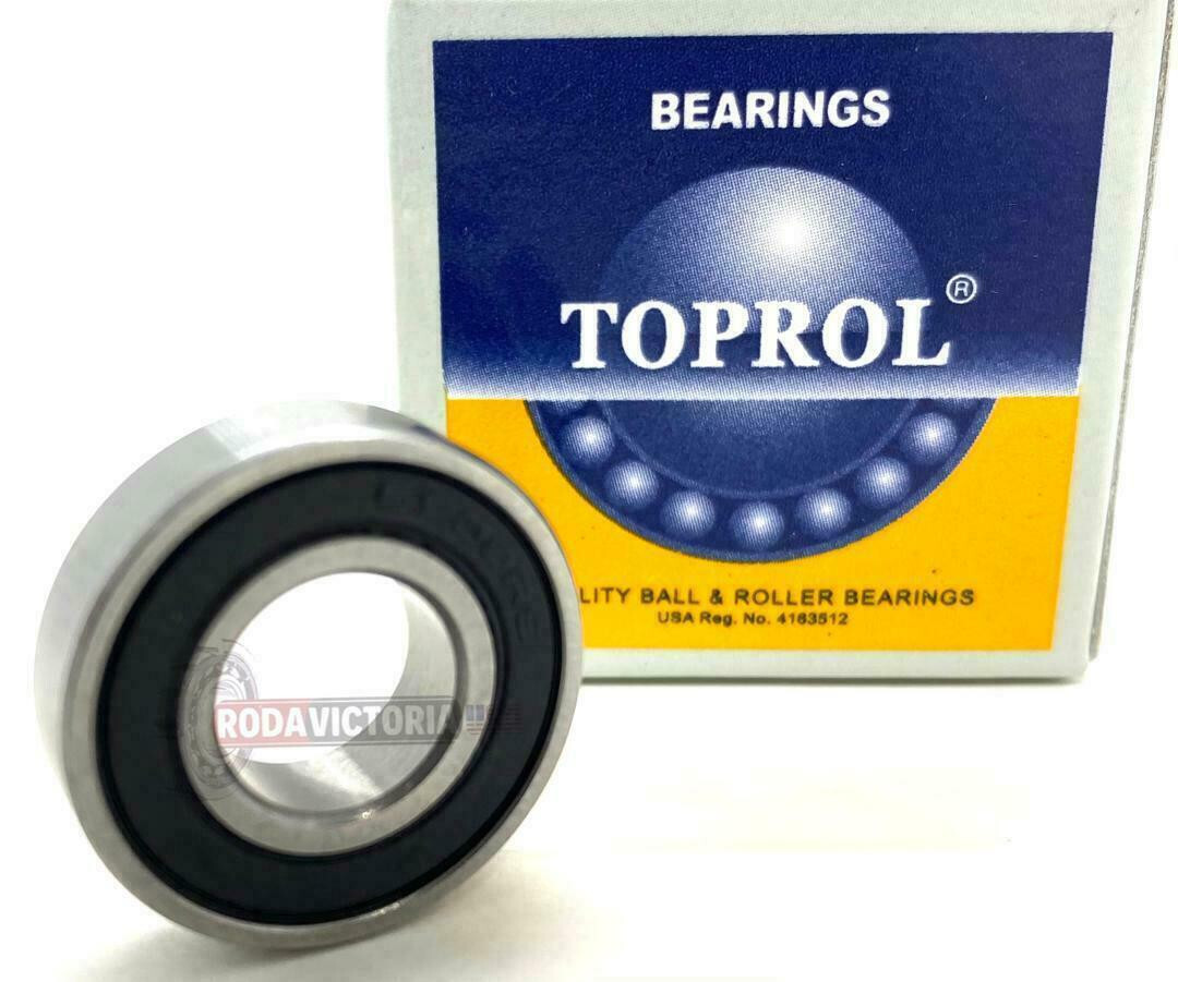 TOPROL 609-2RS Deep Groove Ball Bearing, Rubber Sealed 9x24x7 mm