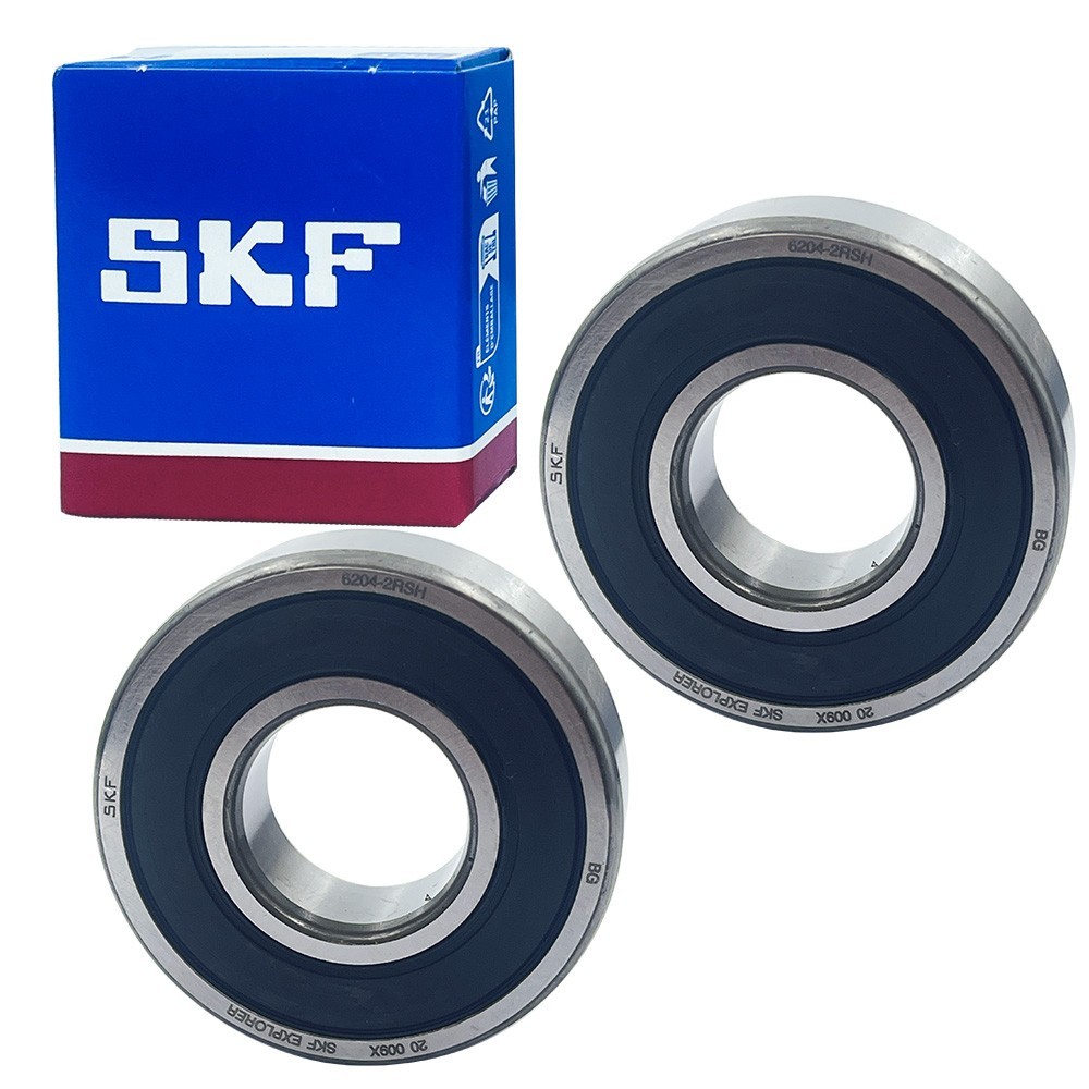 2PCS SKF 6204-2RSH Deep Groove Ball Bearing 20x47x14mm Double Rubber Seal