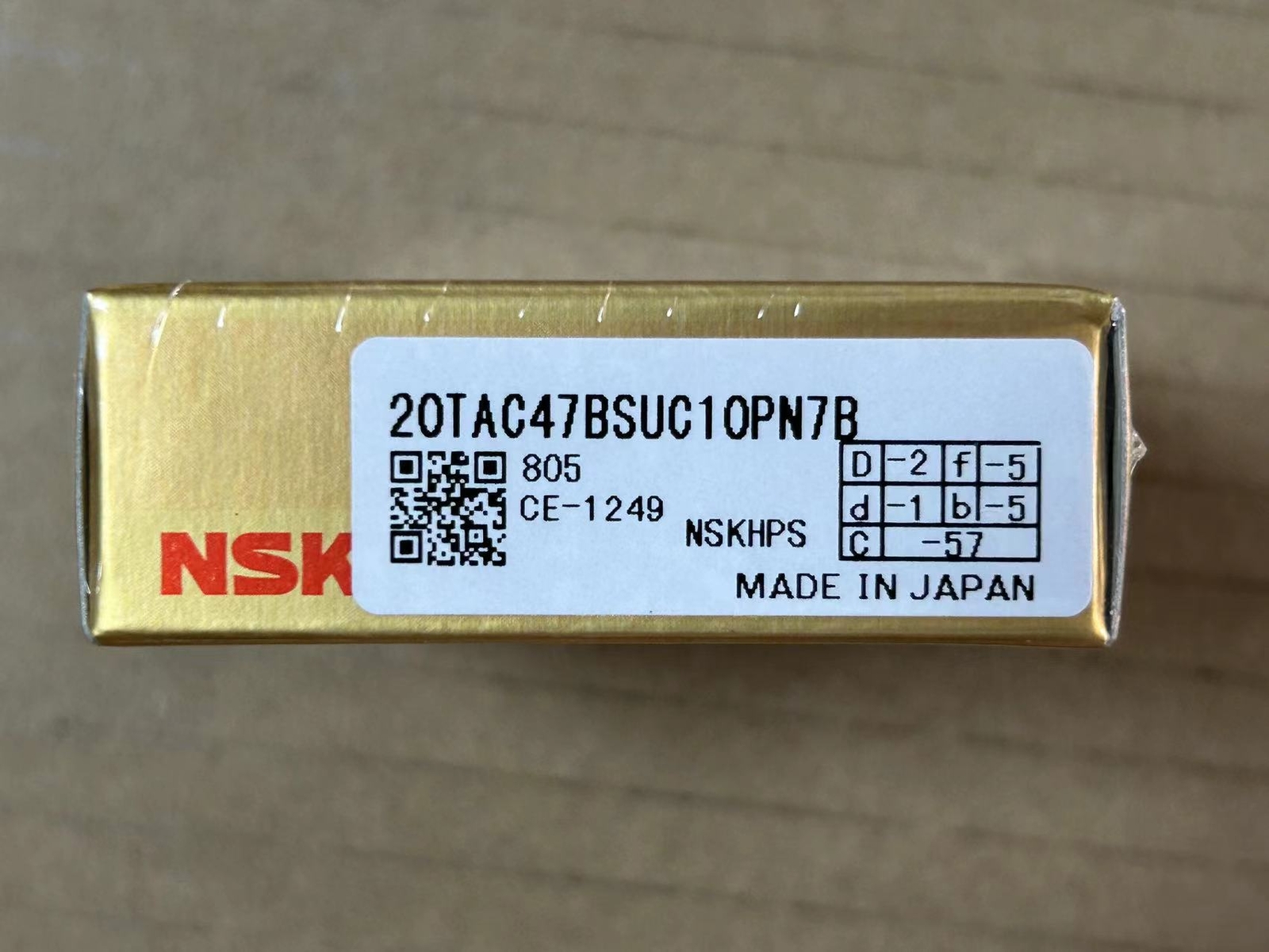 NSK 20TAC47BSUC10PN7B BALL SUPER PRECISION SCREWING 20×47×15mm