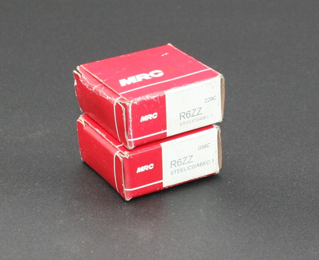 Two (2) MRC R6ZZ Single Row Radial Bearing 3/8″ ID NEW