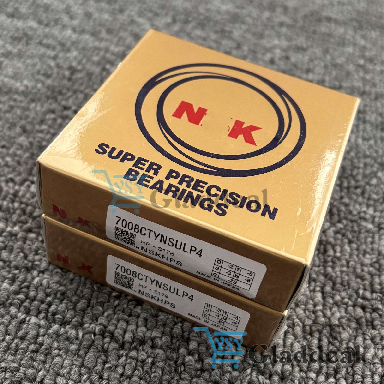 New Set of Two Abec-7 Super Precision Spindle Bearings For NSK 7008CTYNSULP4
