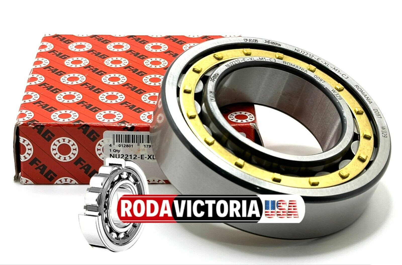 FAG NU2212 E XL M1 A C3 CYLINDRICAL ROLLER BEARING 60x110x28mm