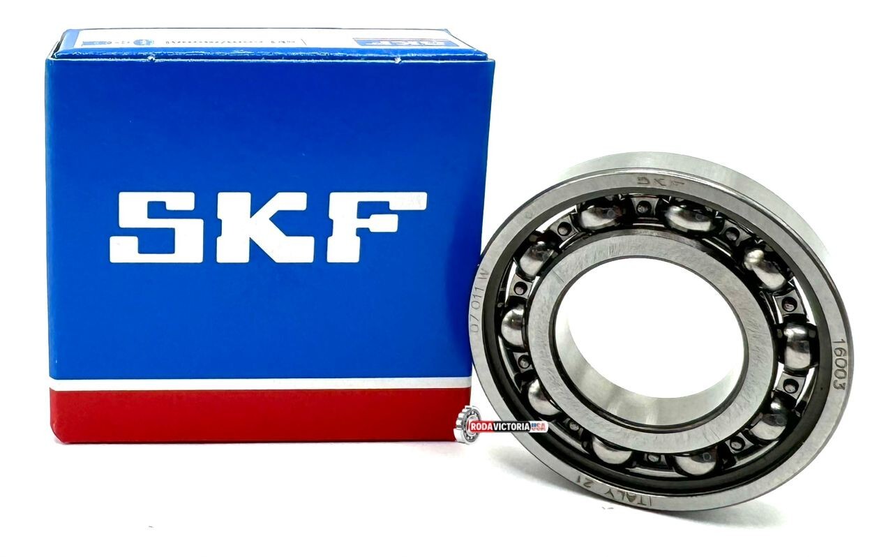 SKF 16003 C3 DEEP GROOVE BALL BEARING, OPEN TYPE, NO SEALS 17x35x8 mm