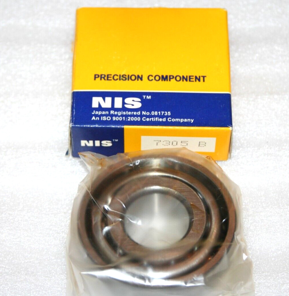 NIS PRECISION COMPONENT 7305B Angular Contact Bearing 25mm x 62mm x 17mm – NEW –