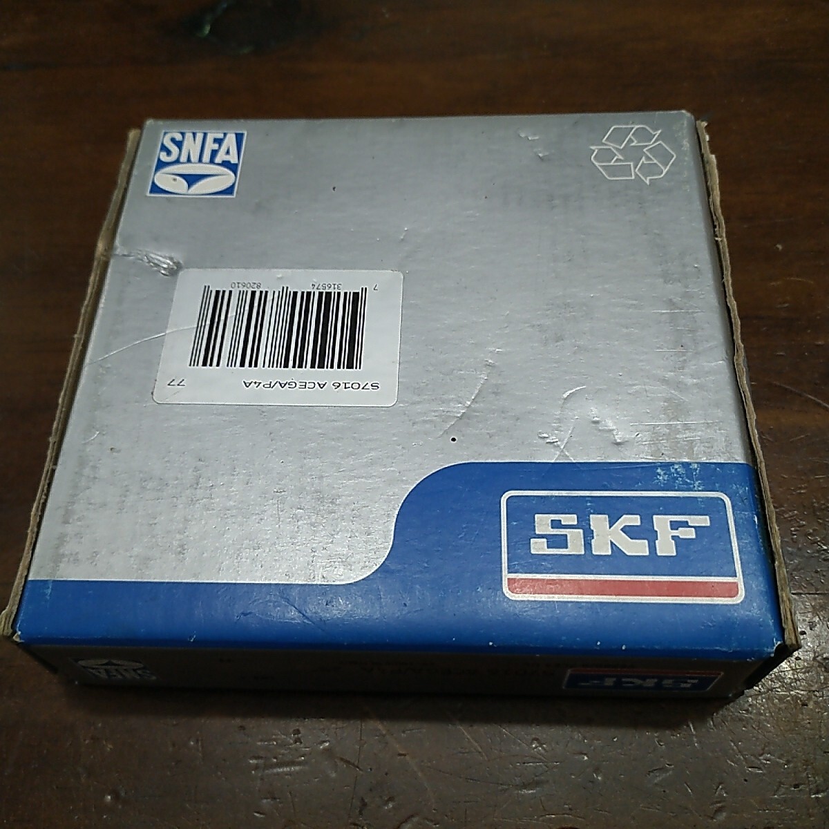 S7016ACEGA/P4A 80x125x22mm SKF Precision Angular Contact Ball Spindle Bearing