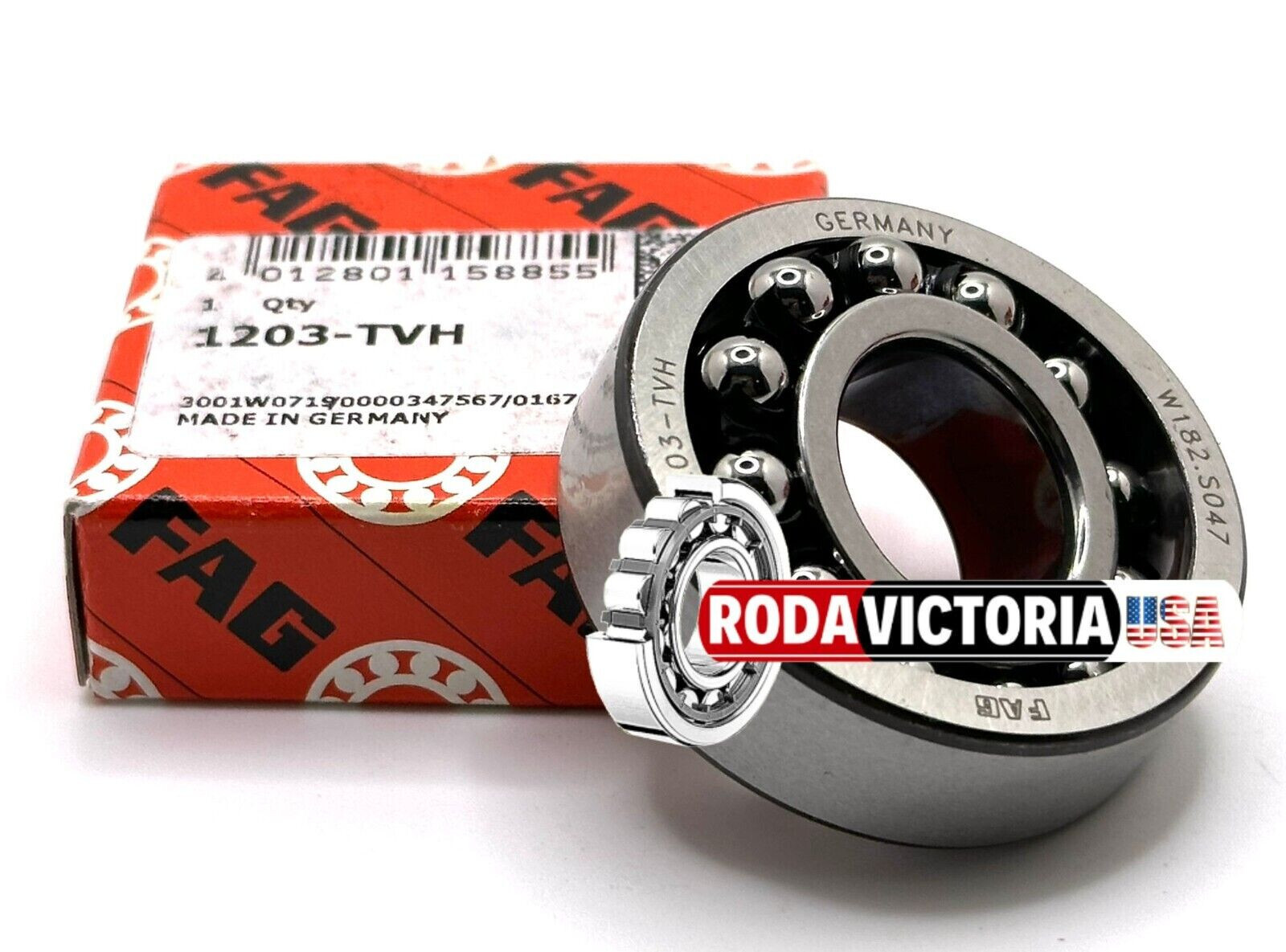 FAG 1203 TVH Self-Aligning DOUBLE ROW BALL BEARING 17x40x12mm