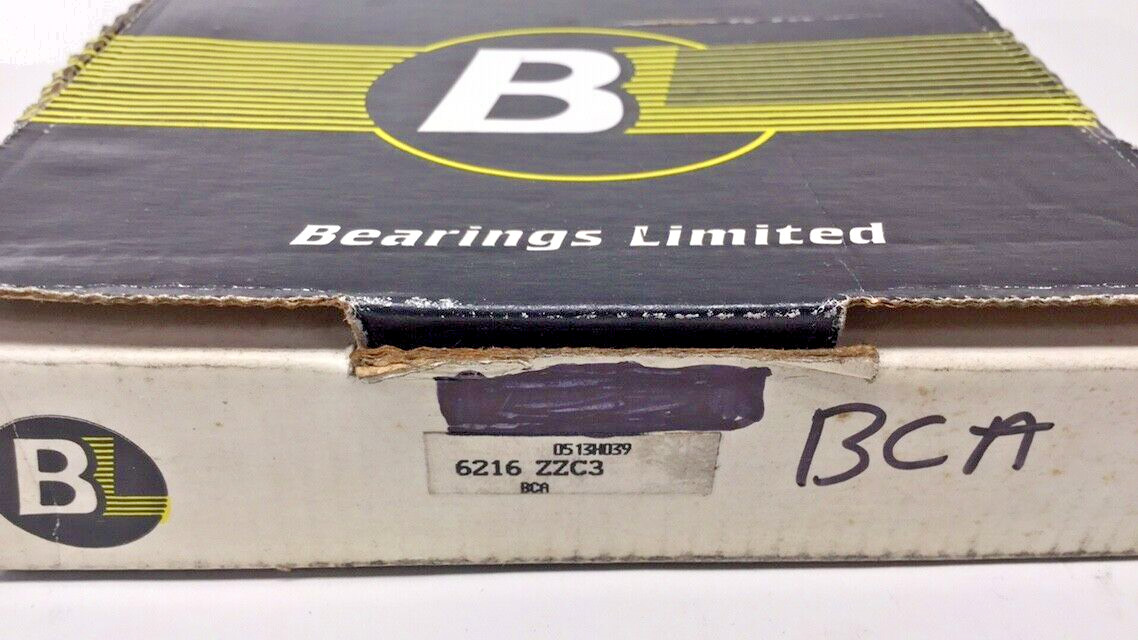 BL Bearings Limited 6216-ZZ-C3 Ball Bearing Double Shielded (made by Bower BCA)
