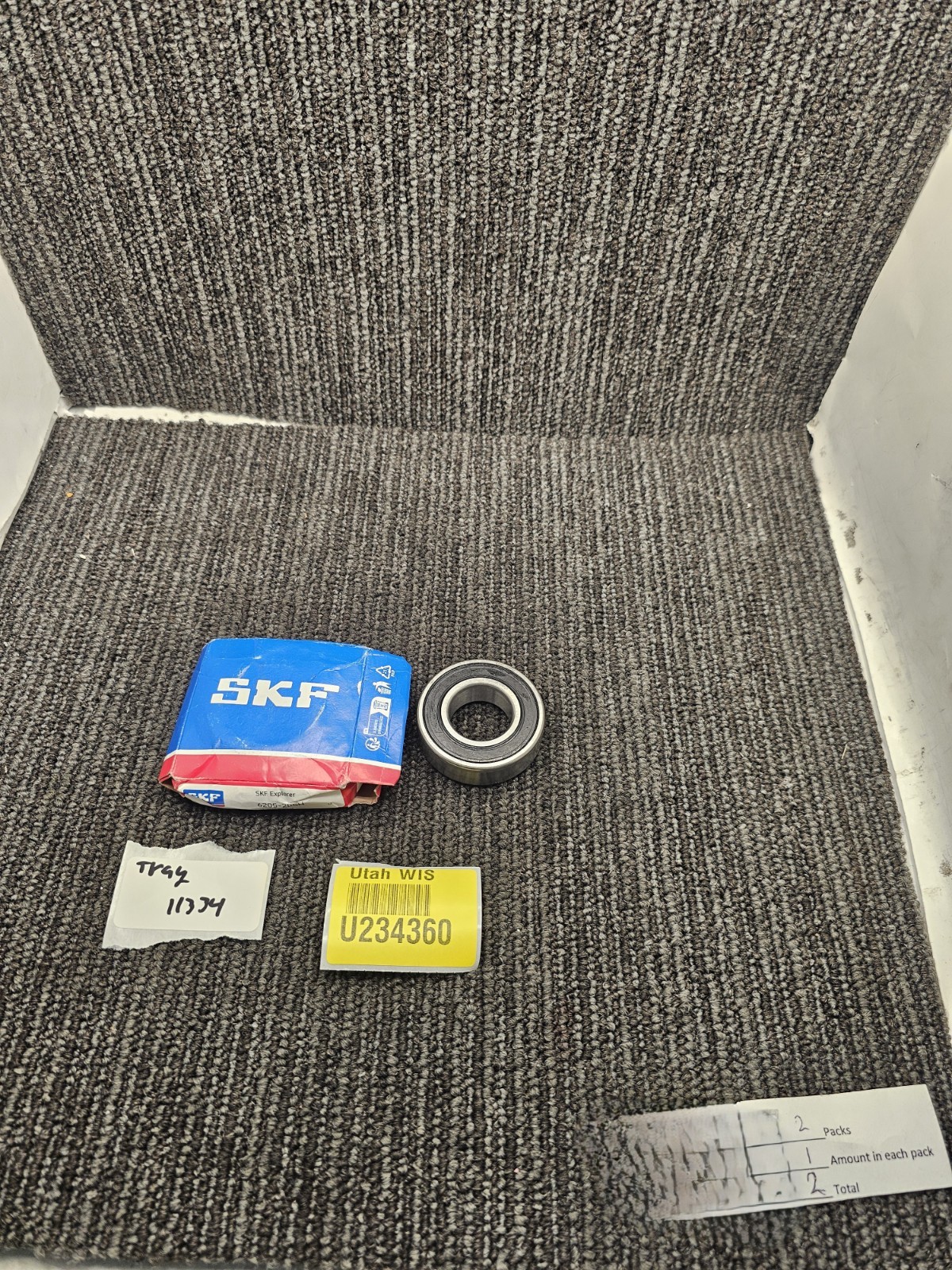 (QTY 2) SKF 6205-2RSH Deep Groove Ball Bearing 25mm x 52mm x 15mm