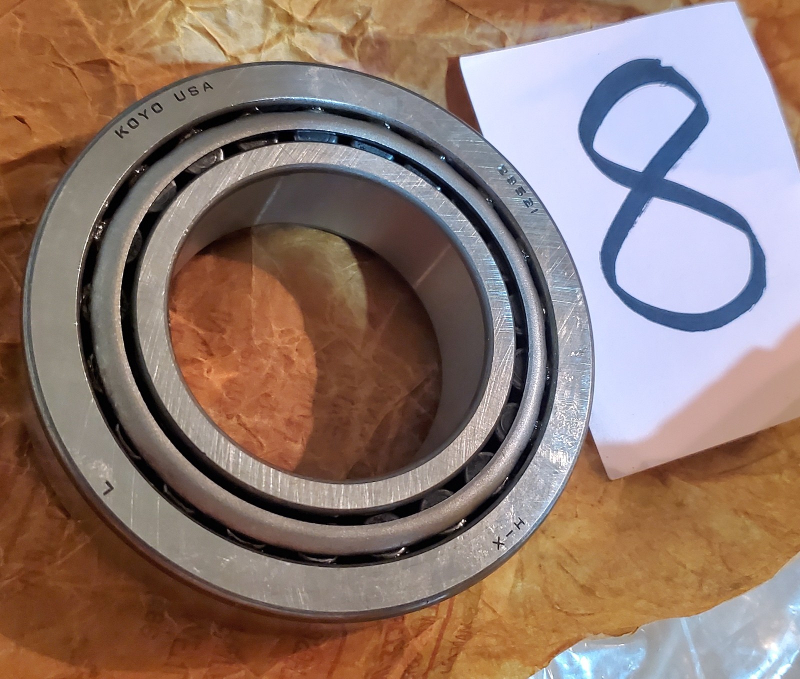 New Koyo 28580/28521 Taper Bearing Cone & Cup 2″ ID 3-5/8″ OD Made In USA
