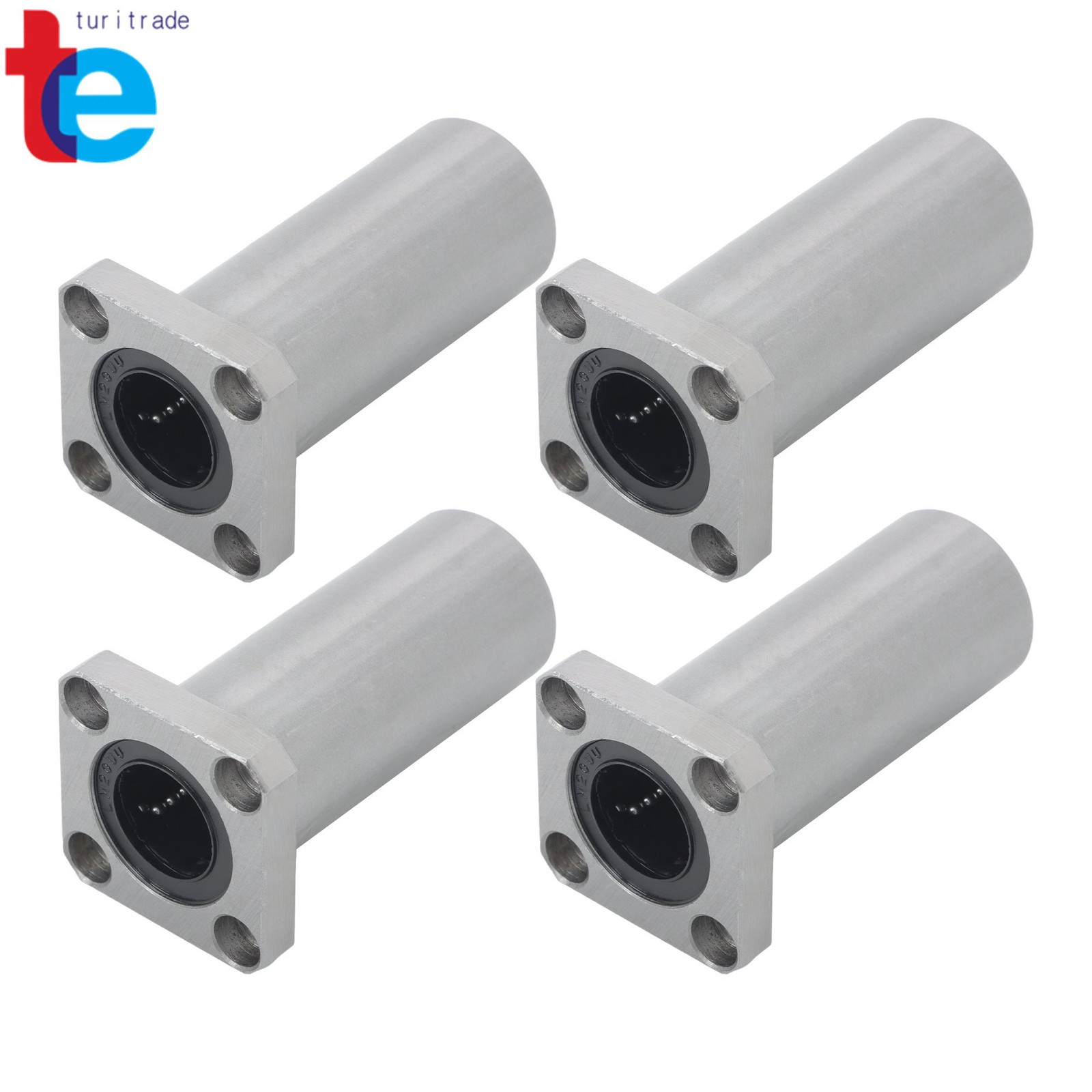 4 Pack Extra Long LMK20LUU Linear Bearings 4pcs 20mm Bore 32mm OD Steel Cage