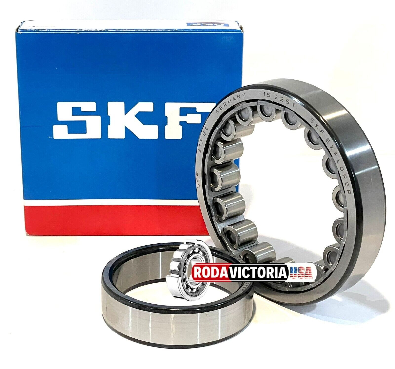 SKF NU217ECJ Cylindrical Roller Bearing 85x150x28 mm NU 217 ECJ NU217 Germany