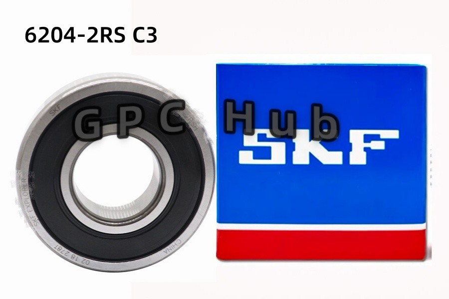 4PCS NEW SKF 6204-2RS C3 Rubber Seal Ball Bearing 20x47x14 6204 2RS 6204RS