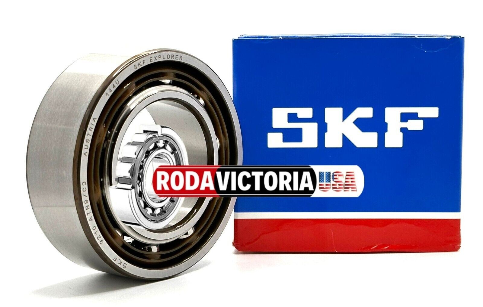 SKF 3210 ATN9C3 Angular Contact Ball Bearings 50x90x30.2mm 5210ATN9 OPEN NO SEAL