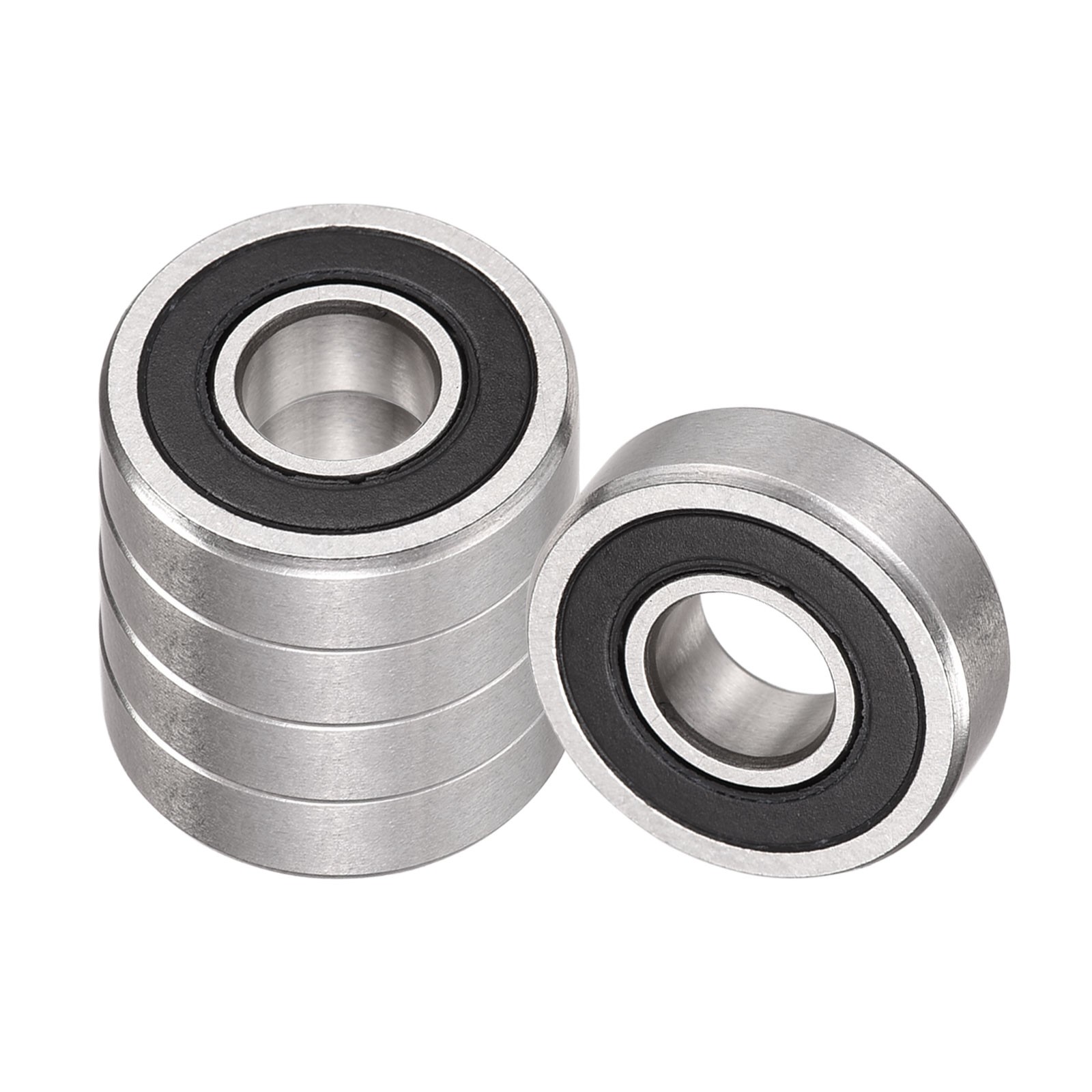 5pcs SR4-2RS Deep Groove Ball Bearings – [1/4 Inch x 5/8 Inch x 0.196 Inch]